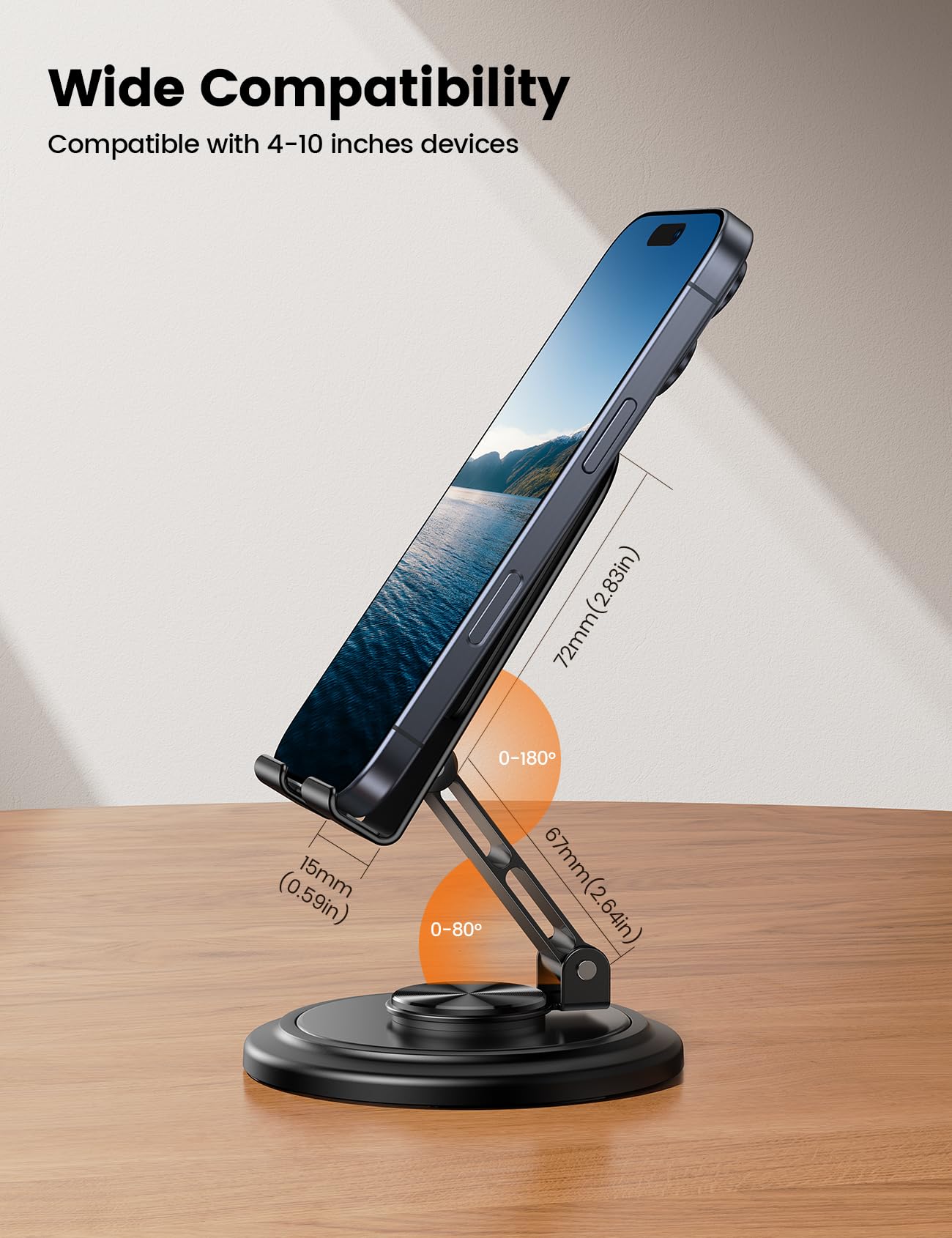 Foto 7 pulgar | Soporte De Teléfono Lamicall Ajustable Con Rotación De 360° Para Escritorio - Venta Internacional.