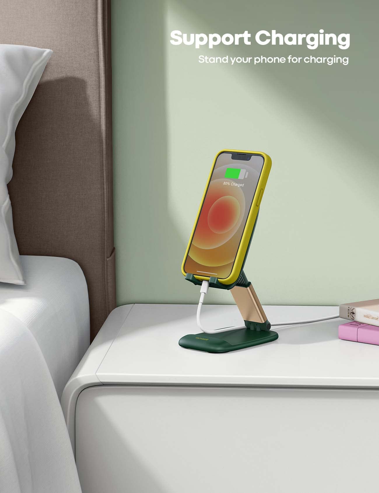 Foto 4 pulgar | Soporte Para Teléfono Lamicall Green, Escritorio De Oficina, Soporte Para Iphone, Acrílico - Venta Internacional.