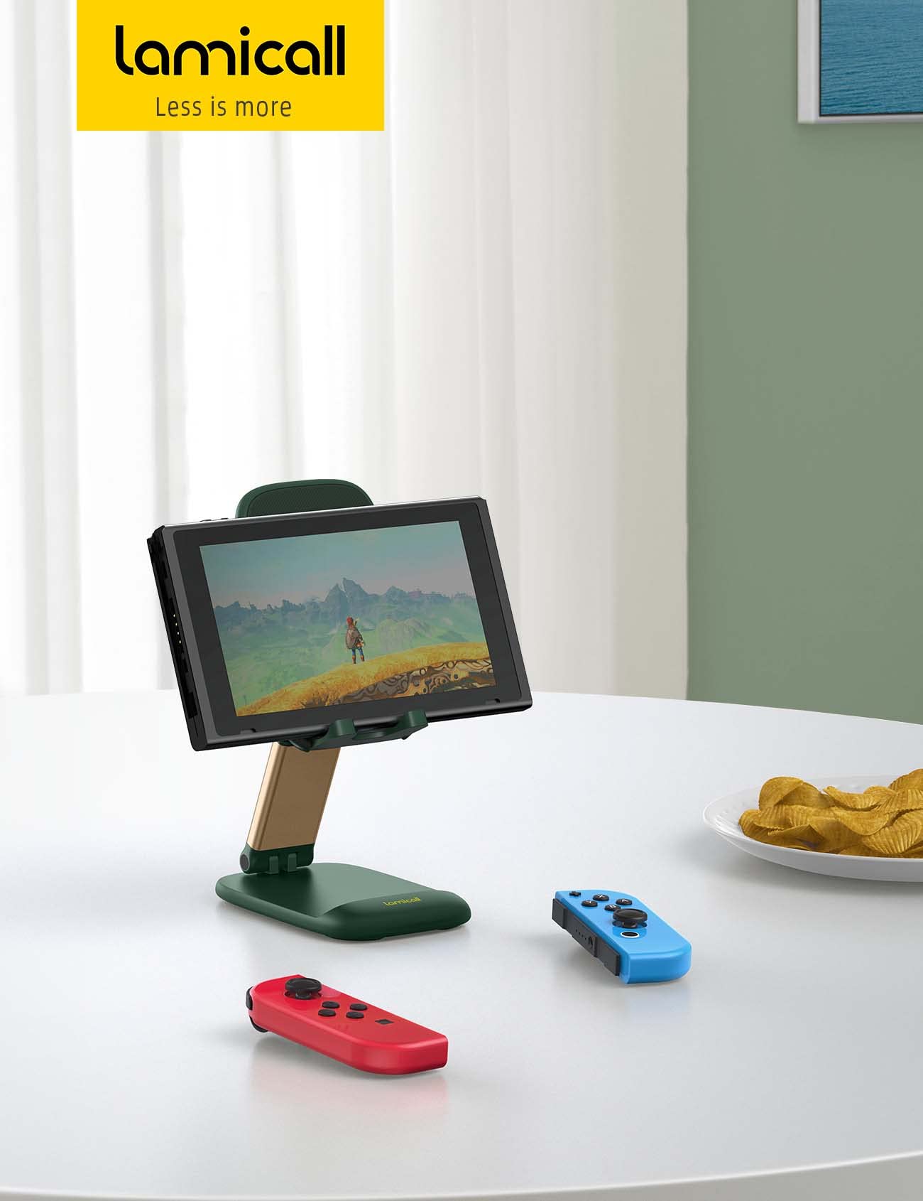 Foto 7 | Soporte Para Teléfono Lamicall Green, Escritorio De Oficina, Soporte Para Iphone, Acrílico - Venta Internacional.