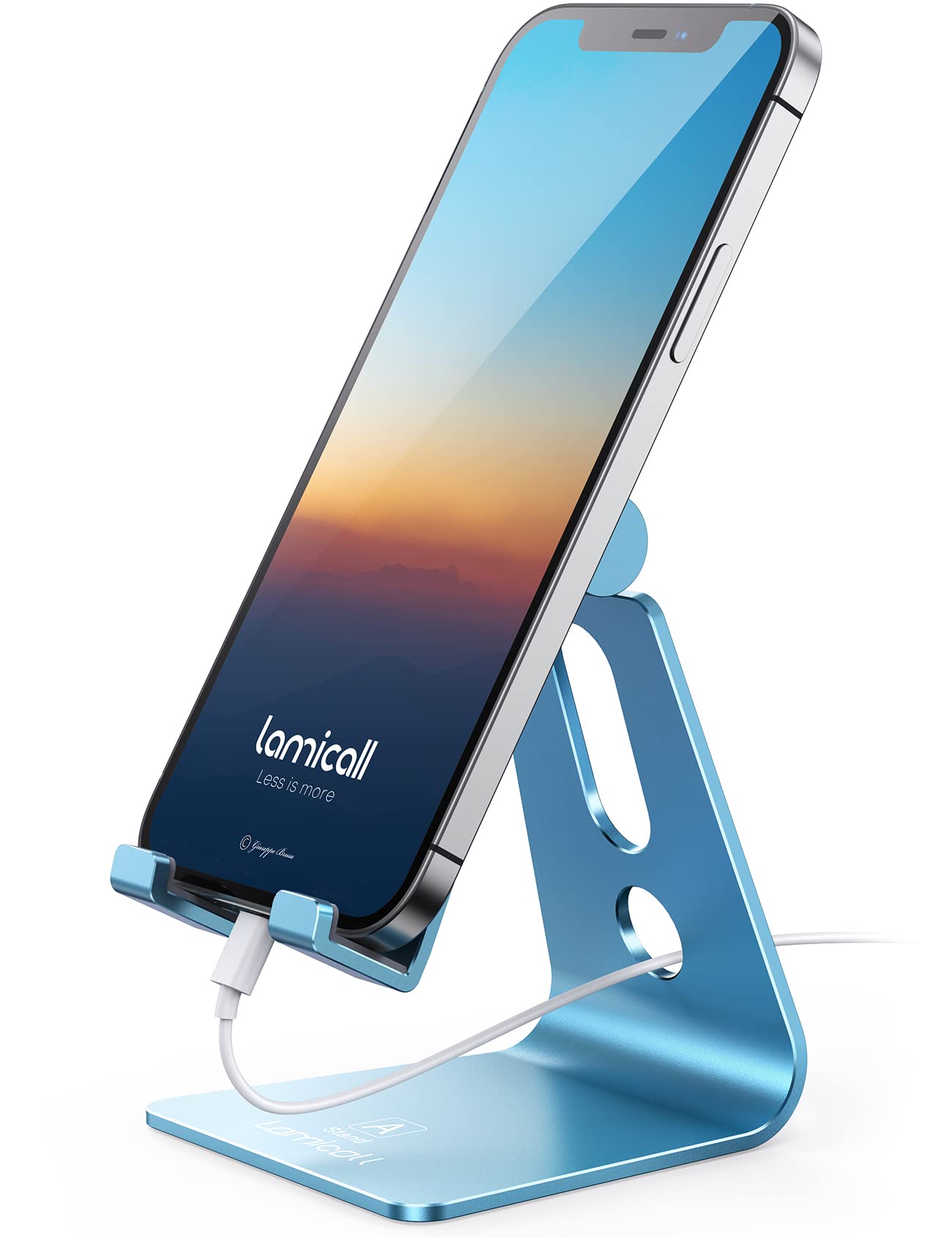 Foto 1 | Soporte De Teléfono Lamicall Ajustable Azul Para Iphone Y Android - Venta Internacional.