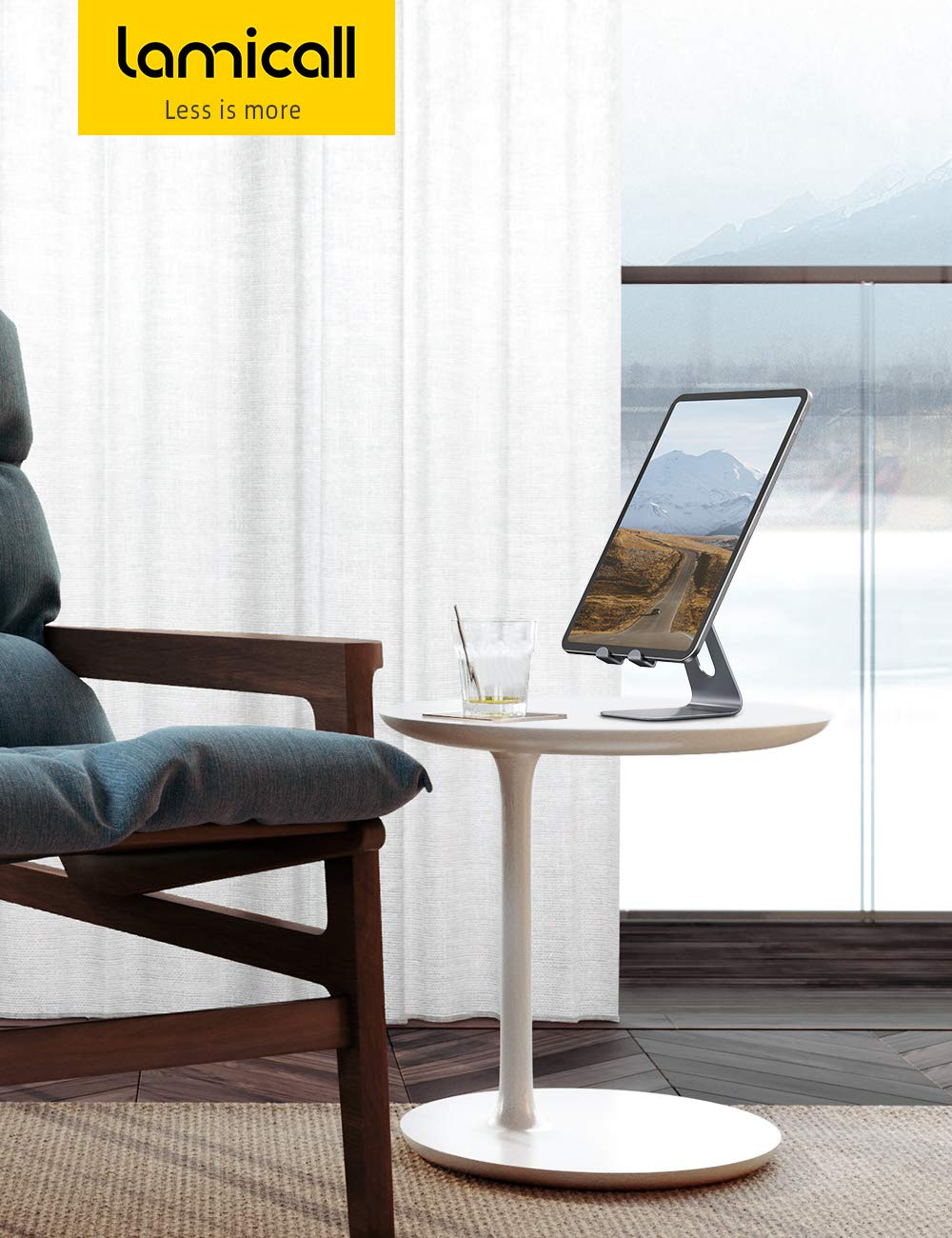 Foto 7 | Soporte Para Tableta Lamicall, Multiángulo, Ajustable, Gris Para 4-13 Pulgadas - Venta Internacional.