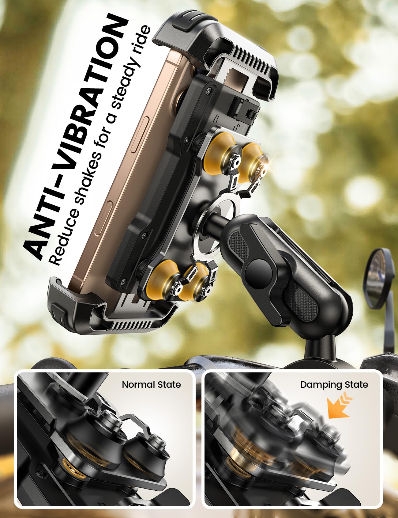 Foto 2 | Soporte De Teléfono Lamicall Metal Para Moto Para Iphone - Venta Internacional.
