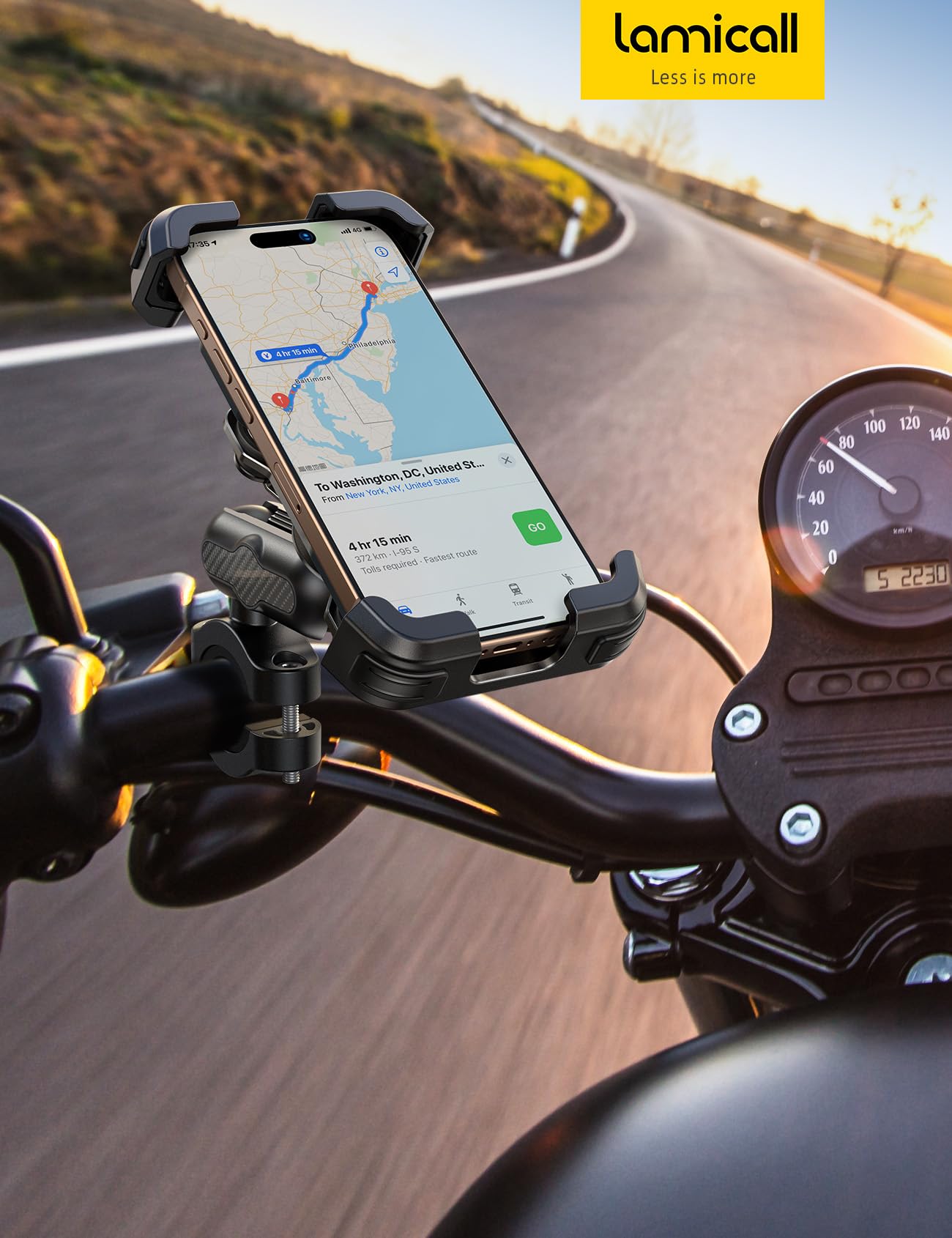 Foto 8 pulgar | Soporte De Teléfono Lamicall Metal Para Moto Para Iphone - Venta Internacional.