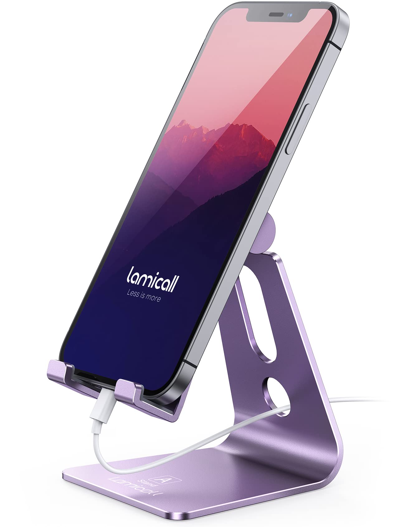 Foto 1 | Soporte Para Teléfono Lamicall, Soporte De Escritorio Ajustable, Color Morado - Venta Internacional.