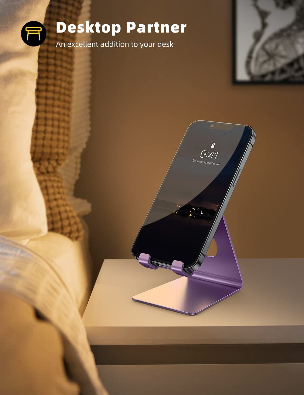 Foto 5 pulgar | Soporte para Celular Lamicall Morado-Venta Internacional