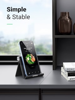 Foto 2 | Soporte Para Teléfono Celular Ugreen, Plegable, Portátil, Ajustable, Negro - Venta Internacional.