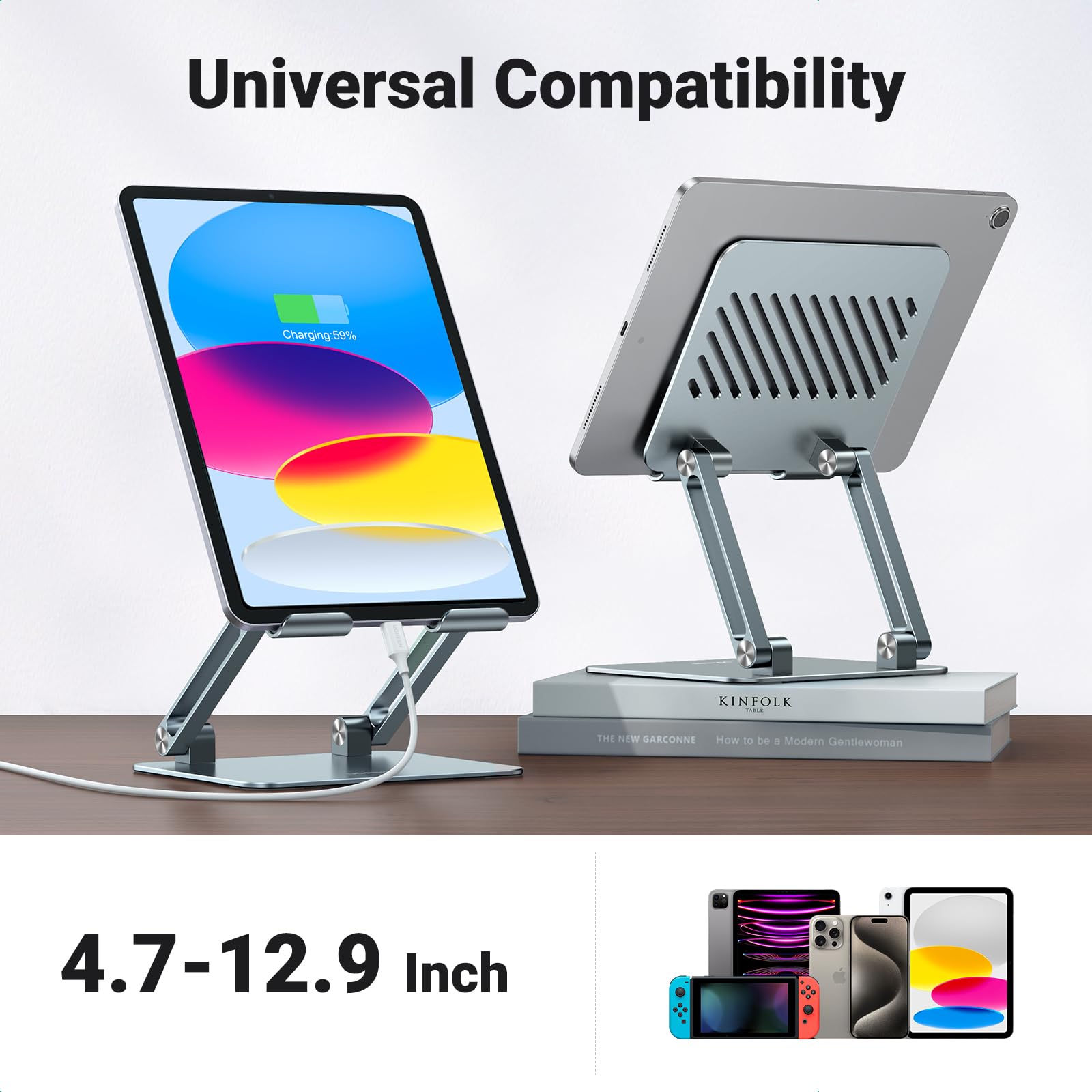 Foto 8 pulgar | Soporte De Tableta Ugreen De Aluminio Para Ipad Pro Air Mini - Venta Internacional.