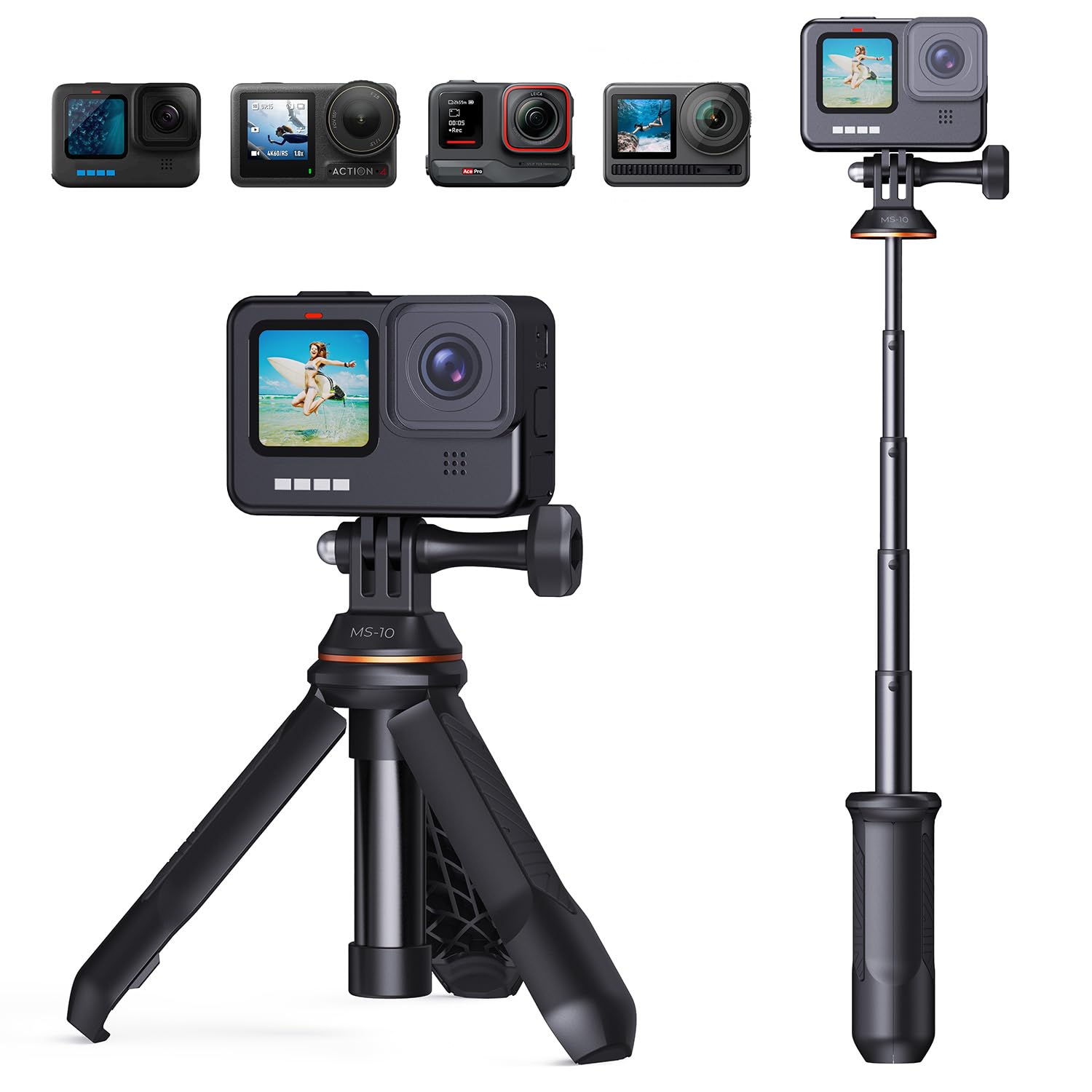 Foto 1 | Selfie Stick K&f Concept Para Gopro Con Soporte De Trípode - Venta Internacional.