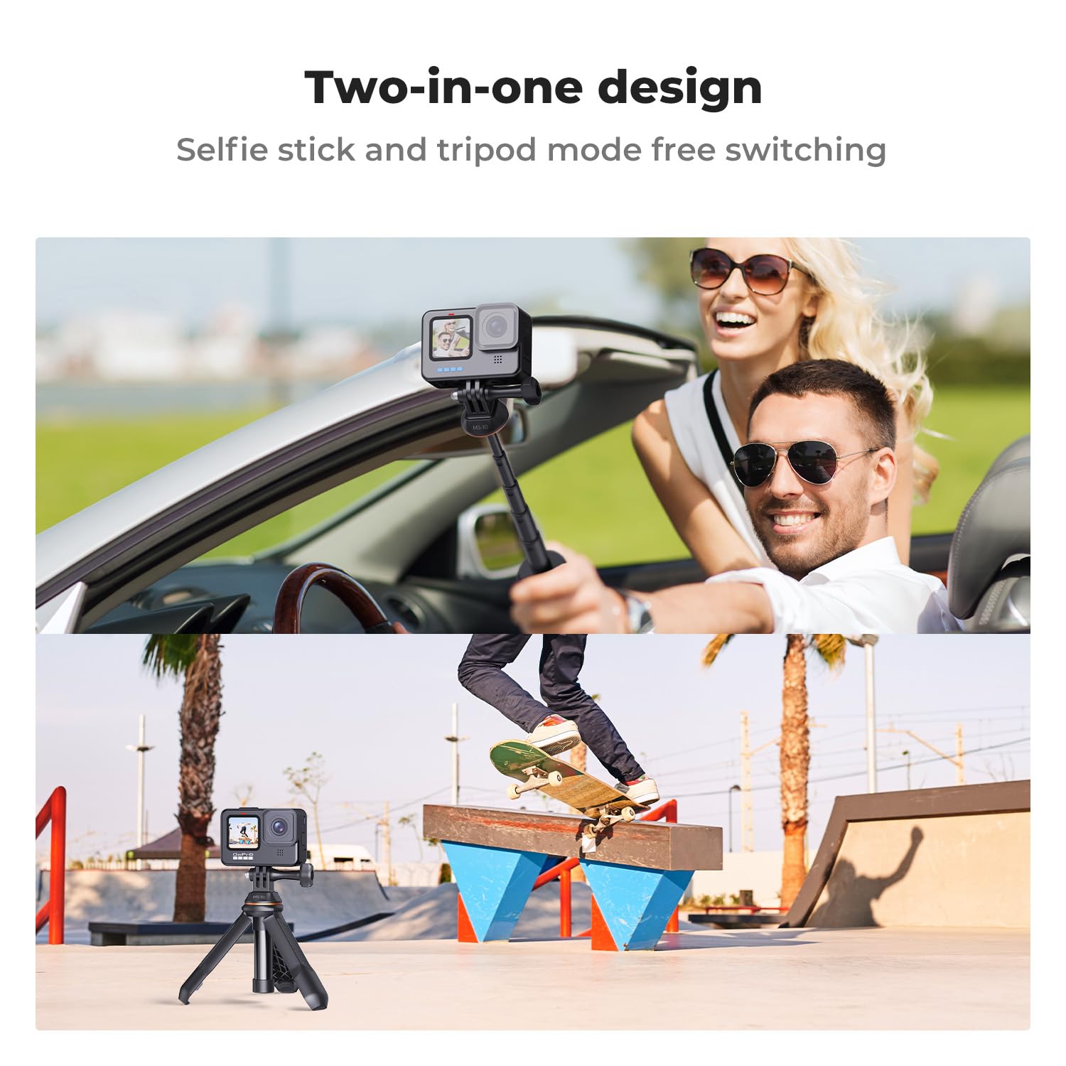 Foto 7 pulgar | Selfie Stick K&f Concept Para Gopro Con Soporte De Trípode - Venta Internacional.