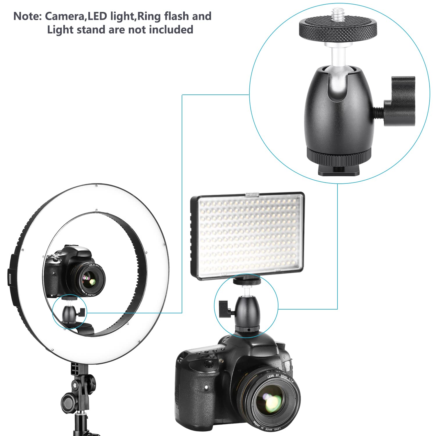 Foto 4 pulgar | Soporte Para Smartphone Neewer Con Rotación De 360 Grados Para Iphone X 8 7 - Venta Internacional.