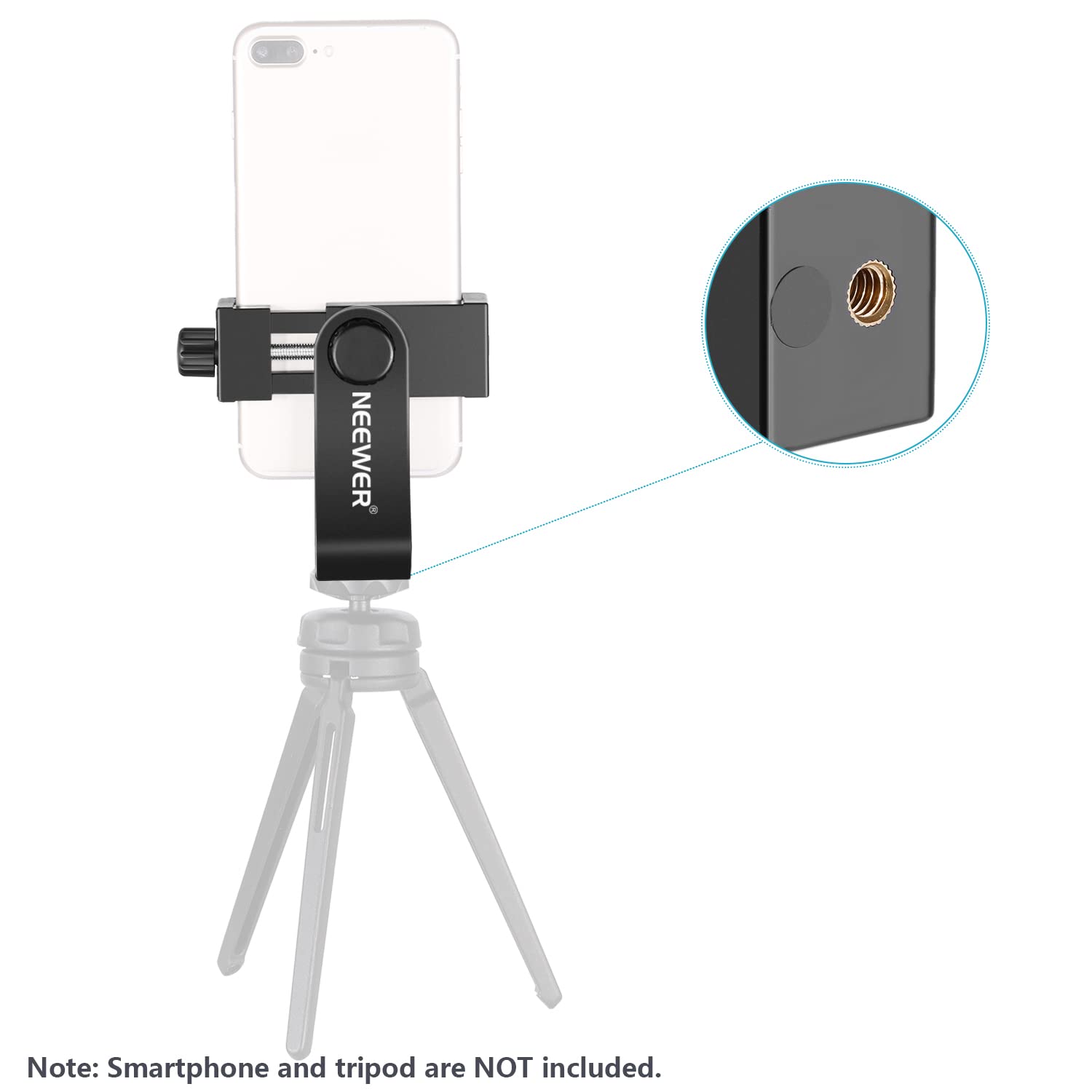 Foto 6 | Soporte Para Smartphone Neewer Con Rotación De 360 Grados Para Iphone X 8 7 - Venta Internacional.