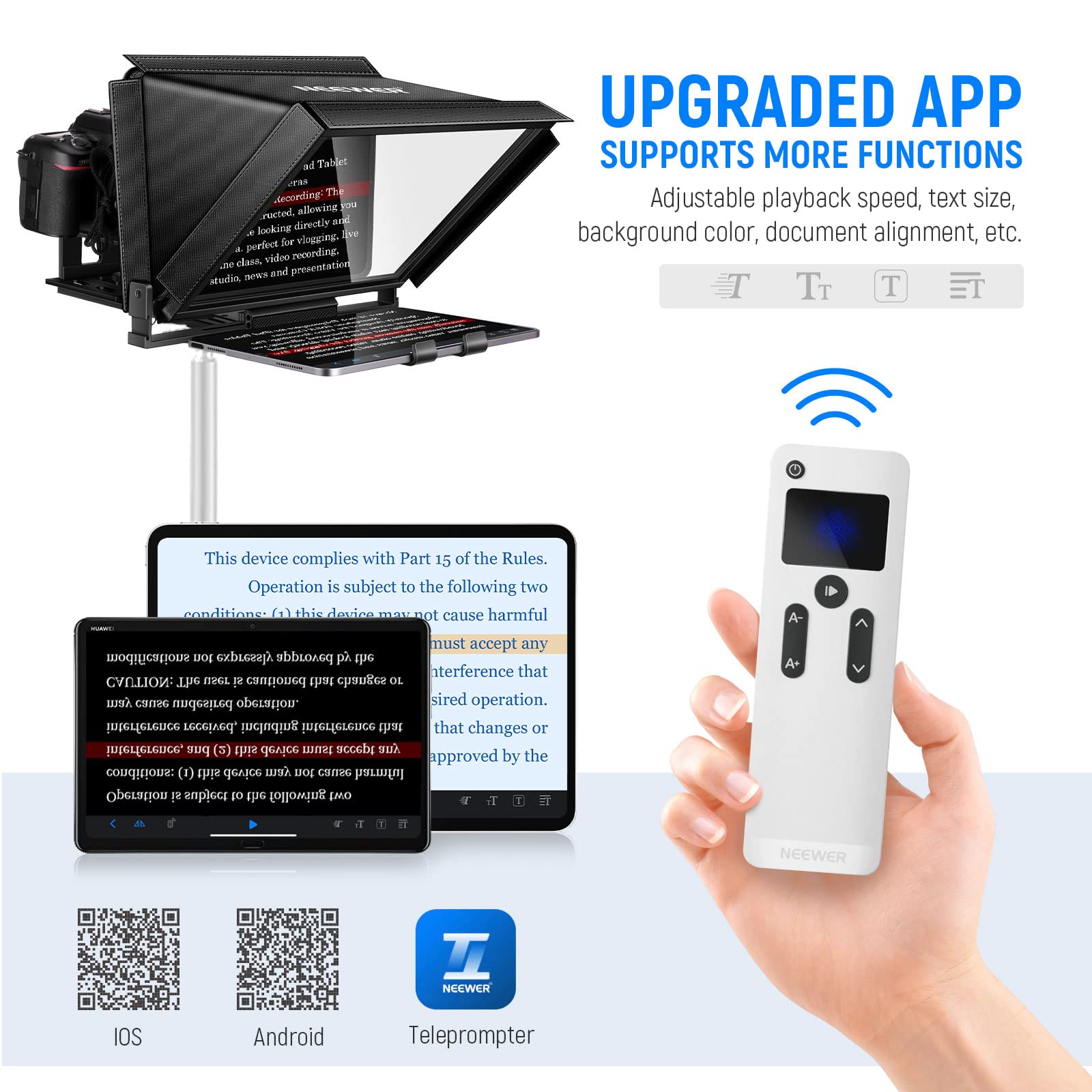 Foto 4 | Teleprompter Neewer X12 De Aleación De Aluminio De 14 Pulgadas Para Ipad - Venta Internacional.