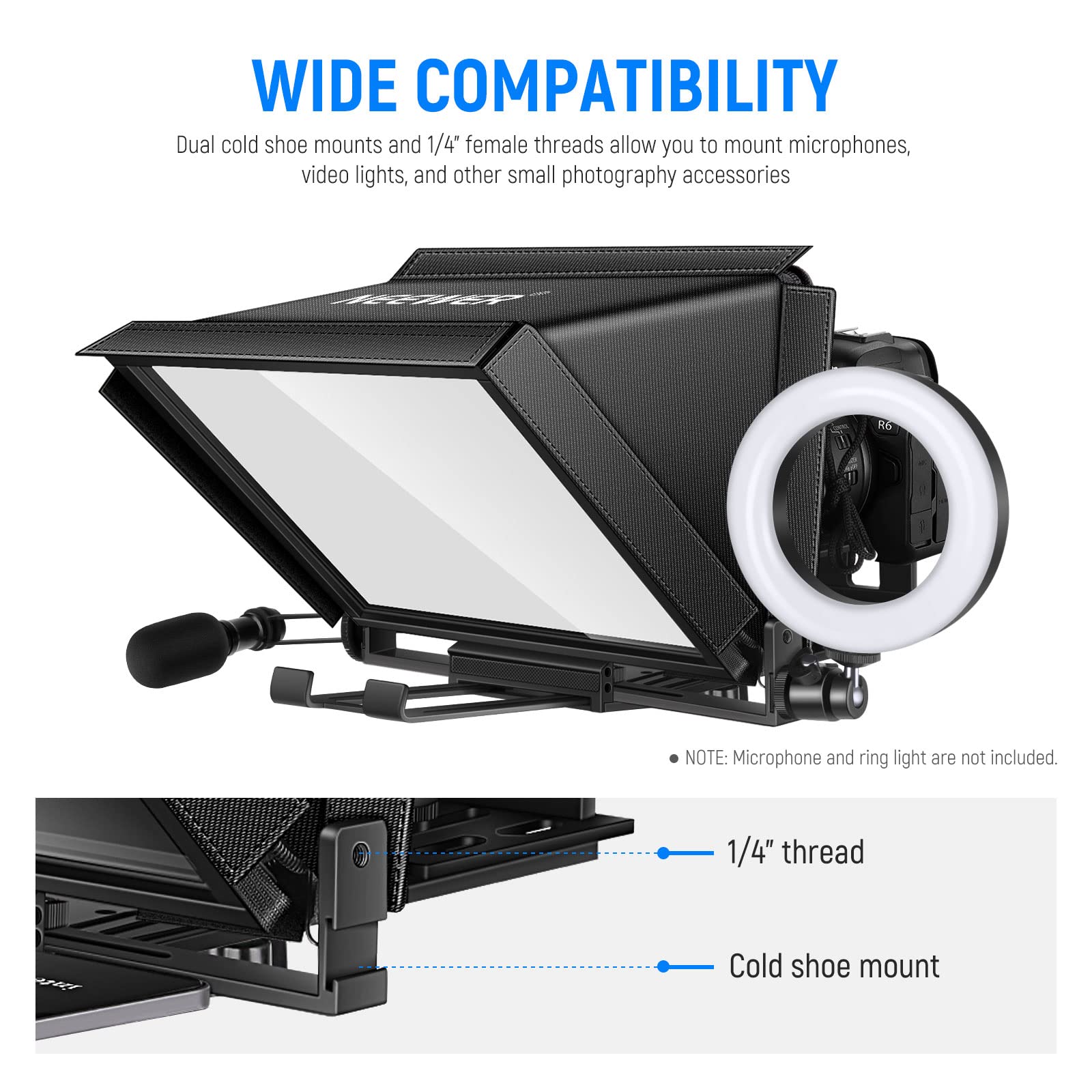 Foto 7 | Teleprompter Neewer X12 De Aleación De Aluminio De 14 Pulgadas Para Ipad - Venta Internacional.