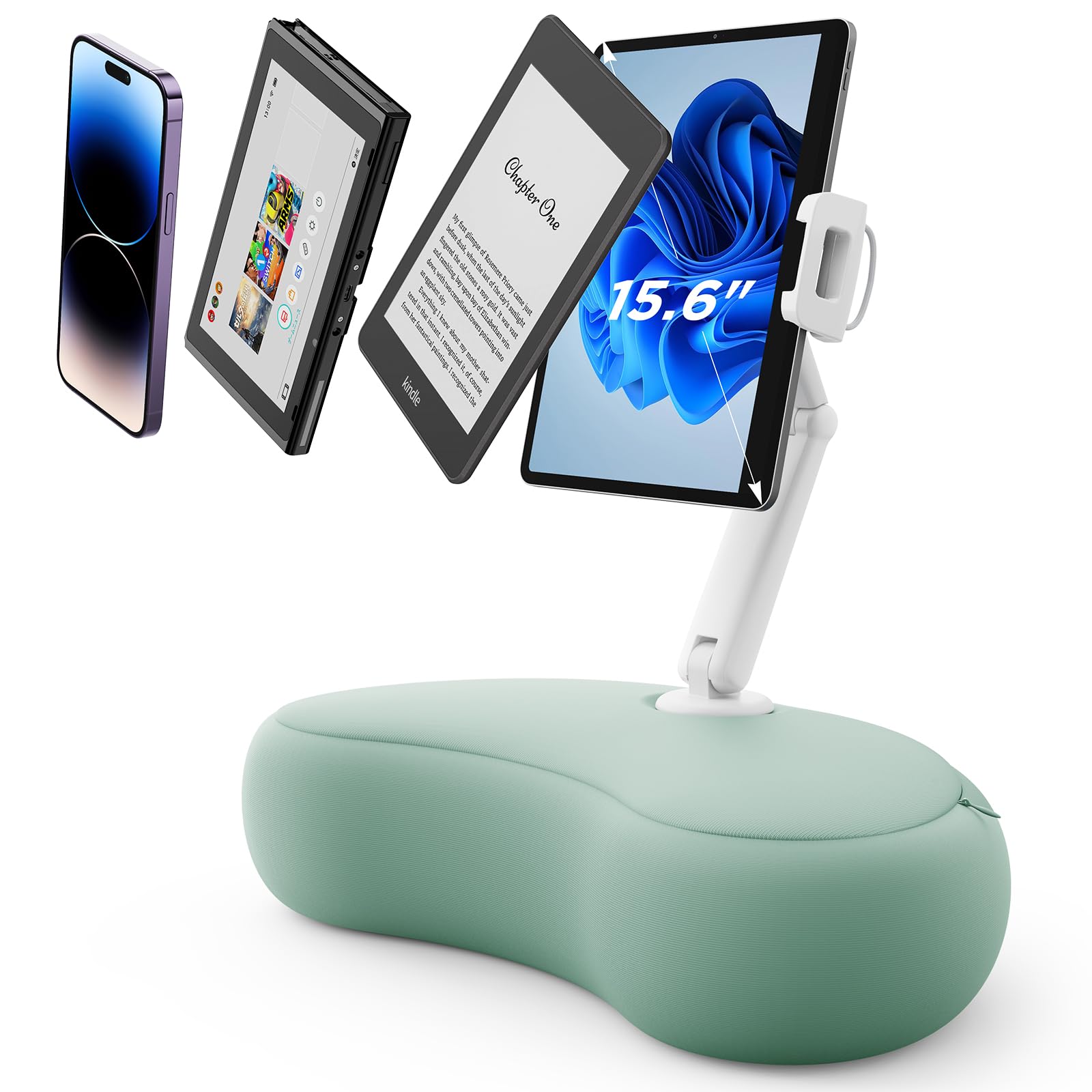 Foto 1 | Soporte Para Tableta Saiji Con Soporte Ajustable 360° Para Cama, Color Cian - Venta Internacional.