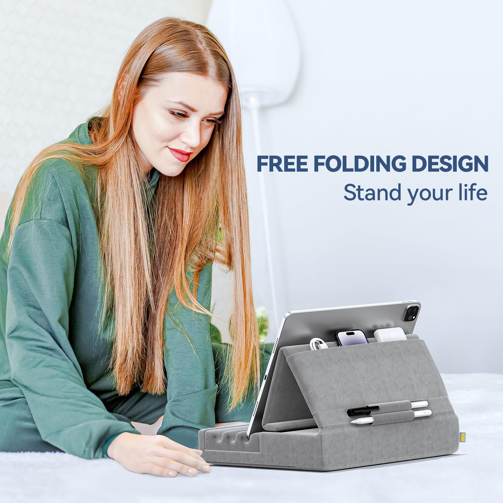 Foto 4 pulgar | Soporte De Almohada Para Tableta Kdd Plegable Para Ipad, Para Regazo, Cama Y Escritorio - Venta Internacional.