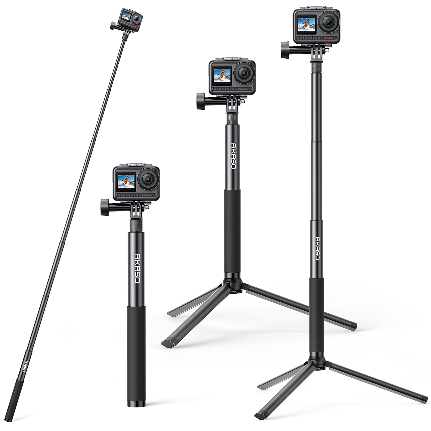 Foto 2 pulgar | Accesorios Para Cámaras De Acción Akaso Selfie Stick Con Trípode - Venta Internacional.