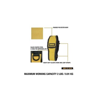 Foto 7 | Soporte Para Radio/teléfono Móvil Dewalt, Cuerpo De Poliéster Resistente - Venta Internacional.