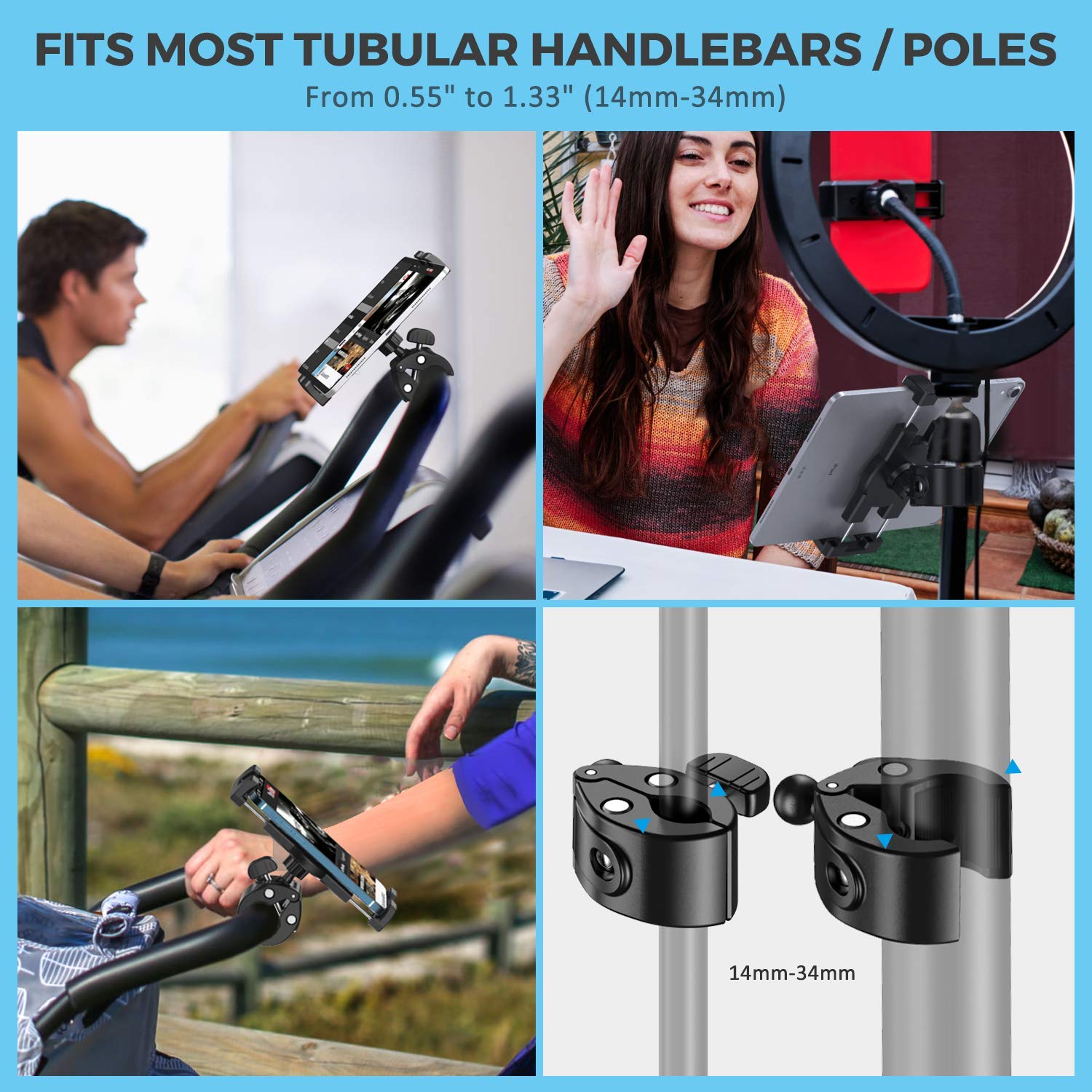 Foto 8 pulgar | Soporte Para Tableta Y Teléfono Para Spin Bike Kdd Para Ipad Pro - Venta Internacional.