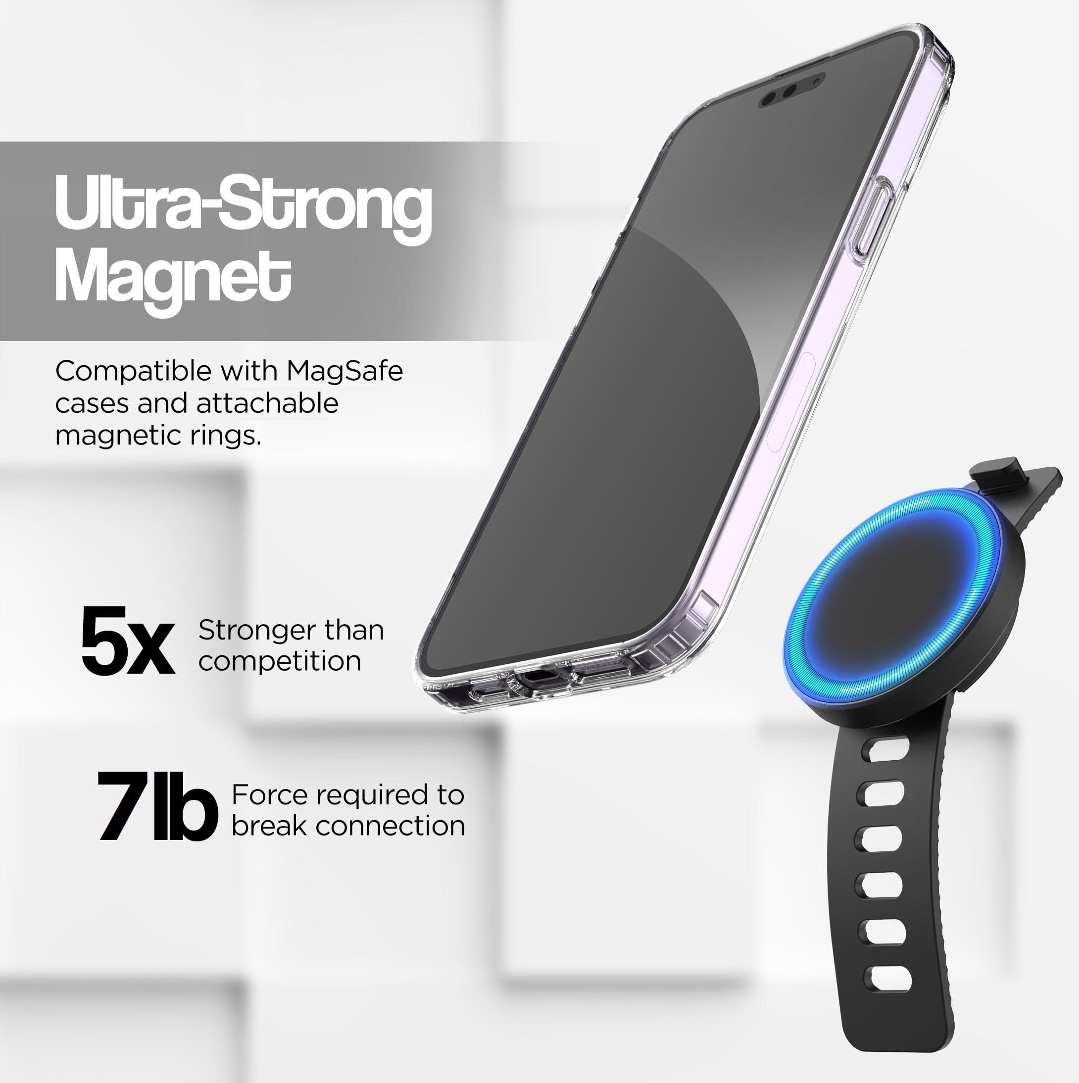 Foto 3 pulgar | Soporte Para Teléfono Con Barra Magnética Grip-x Encapsulado Magsafe - Venta Internacional.