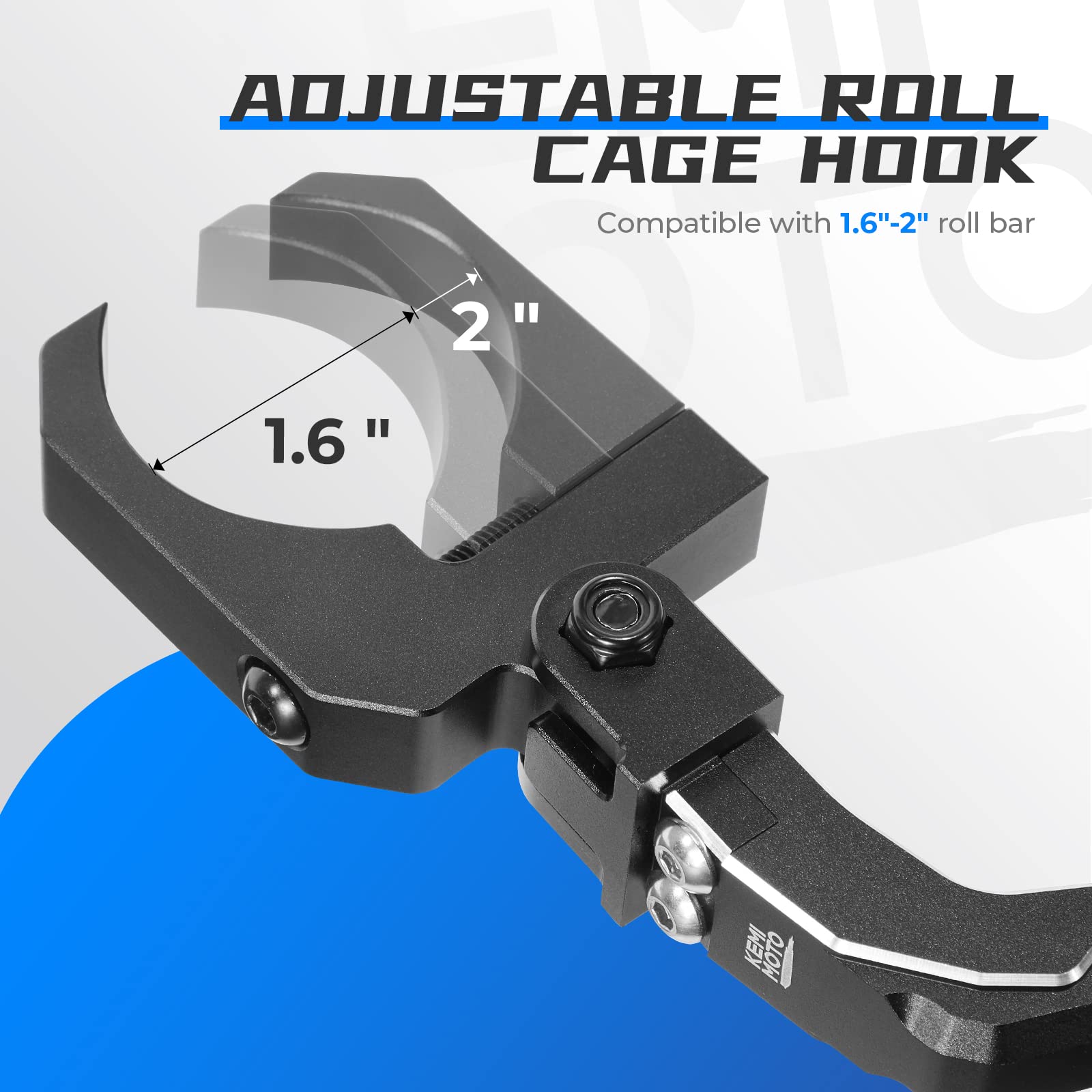 Foto 5 pulgar | Gancho Para Casco Roll Cage Kemimoto Para Utv 1.6-2 Roll Bar - Venta Internacional.