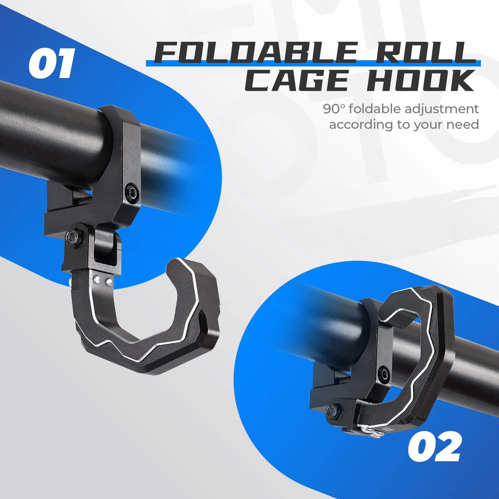 Foto 6 pulgar | Gancho Para Casco Roll Cage Kemimoto Para Utv 1.6-2 Roll Bar - Venta Internacional.