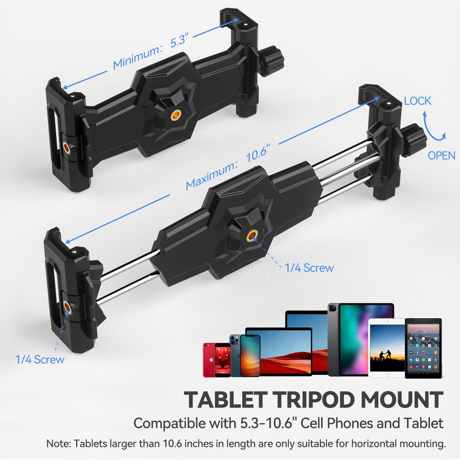 Foto 3 pulgar | Adaptador De Montaje En Trípode Con Cabezal Esférico Para Ipad Y Teléfono - Venta Internacional.