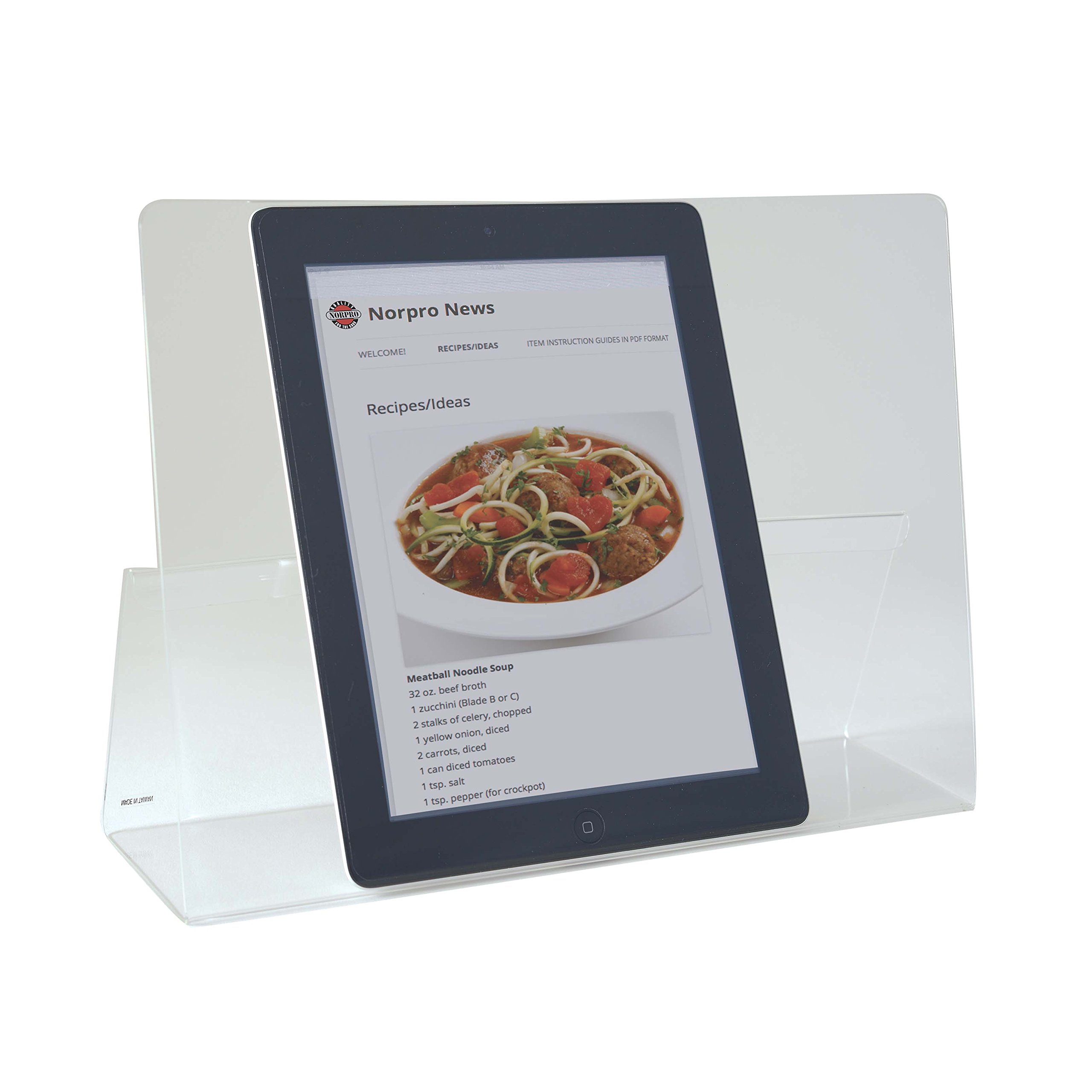 Foto 3 | Soporte Acrílico Norpro Para Libros De Cocina, Ipad O Tableta, 32 Cm X 23 Cm - Venta Internacional.