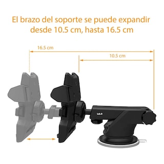 Foto 2 | Soporte Porta Celular 360º Firme Auto Escritorio Lab.g Negro
