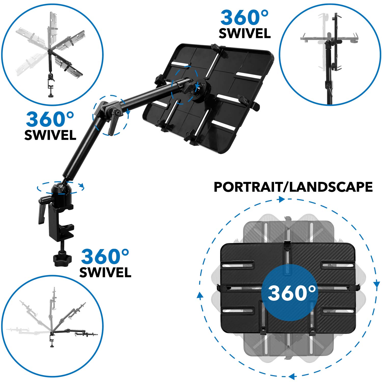Foto 4 | Soporte Para Tableta Mount-it! Soporte Universal Full Motion - Venta Internacional.