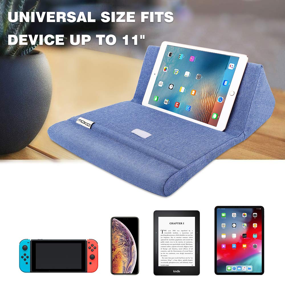 Foto 5 pulgar | Soporte De Almohada Para Tabletas Moko Para Hasta 11 Pulgadas  Color Azul Vaquero - Venta Internacional.
