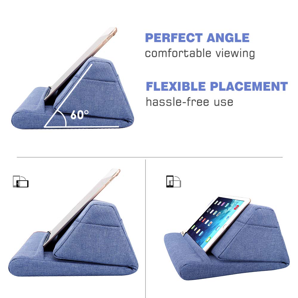 Foto 7 pulgar | Soporte De Almohada Para Tabletas Moko Para Hasta 11 Pulgadas  Color Azul Vaquero - Venta Internacional.