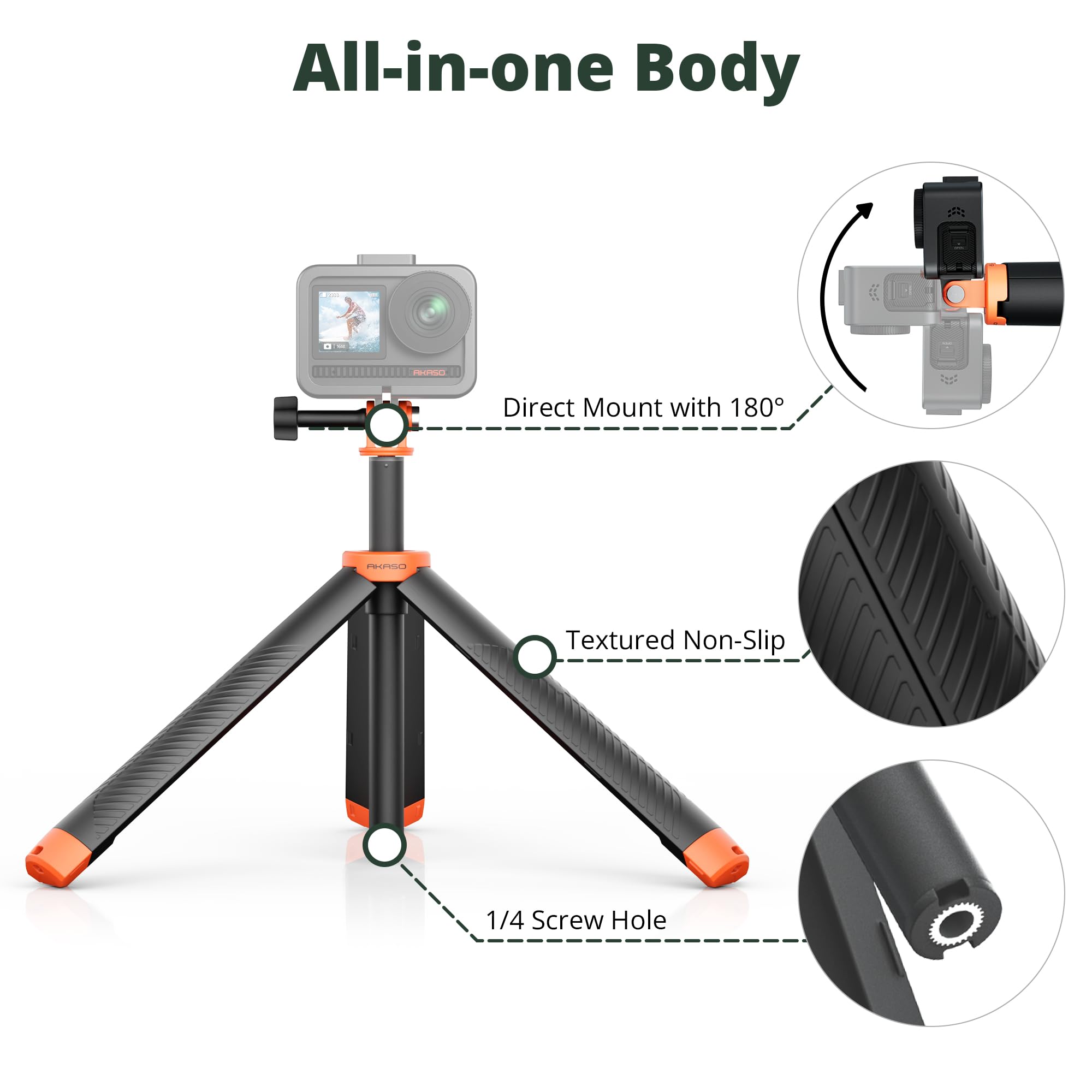 Foto 4 pulgar | Trípode Flotante Para Selfies Akaso Para Gopro Hero 13/12/11/10 - Venta Internacional.