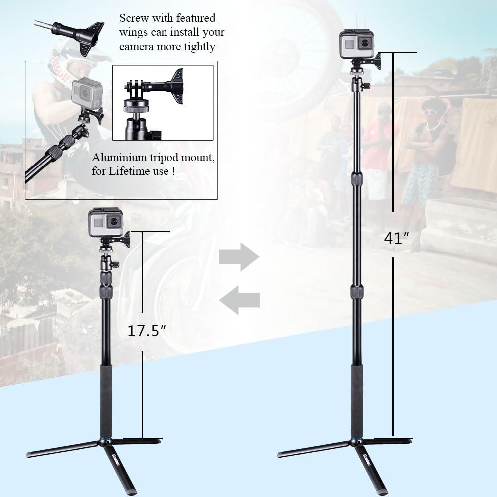 Foto 6 pulgar | Selfie Stick Smatree Telescópico Para Osmo 360/gopro Hero - Venta Internacional.