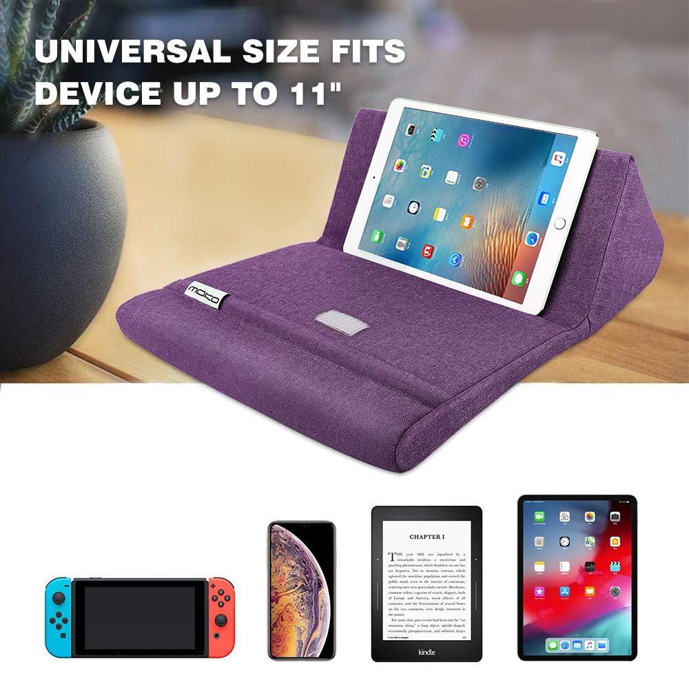 Foto 4 pulgar | Soporte De Almohada Para Tableta Moko Soft Bed  Color Morado - Venta Internacional.