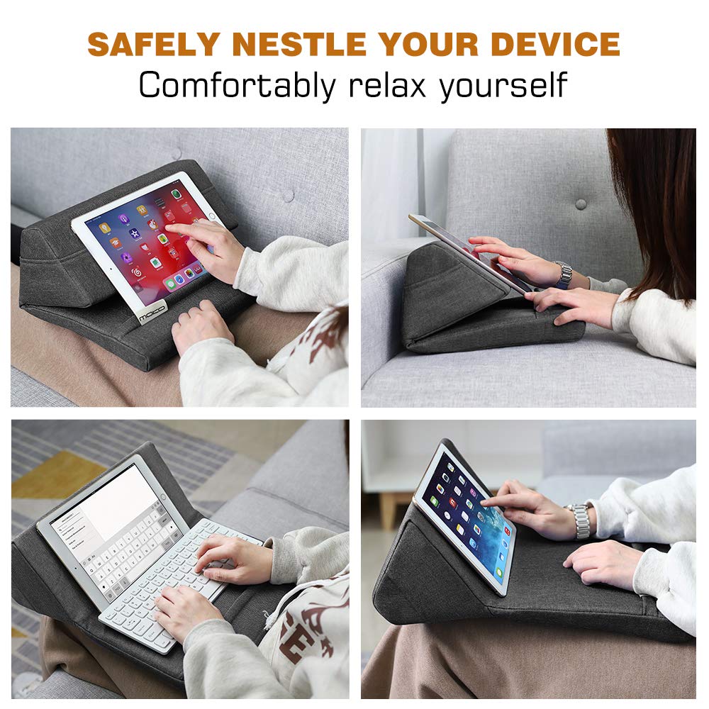 Foto 3 pulgar | Soporte De Almohada Para Tabletas Moko Para Ipad De Hasta 11 Pulgadas  Color Gris Espacial - Venta Internacional.