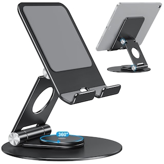 Foto 1 | Soporte Para Tableta Omoton Giratorio 360 Grados Para Ipad Negro Y Gris - Venta Internacional.