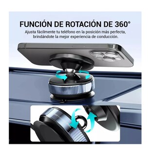 Foto 2 | Soporte Para Celular Automóvil Succión Magnétic Negro