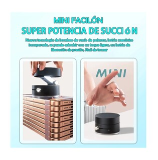 Foto 3 | Soporte Magnético Para Teléfono Móvil Automóvil 360 Grados Negro