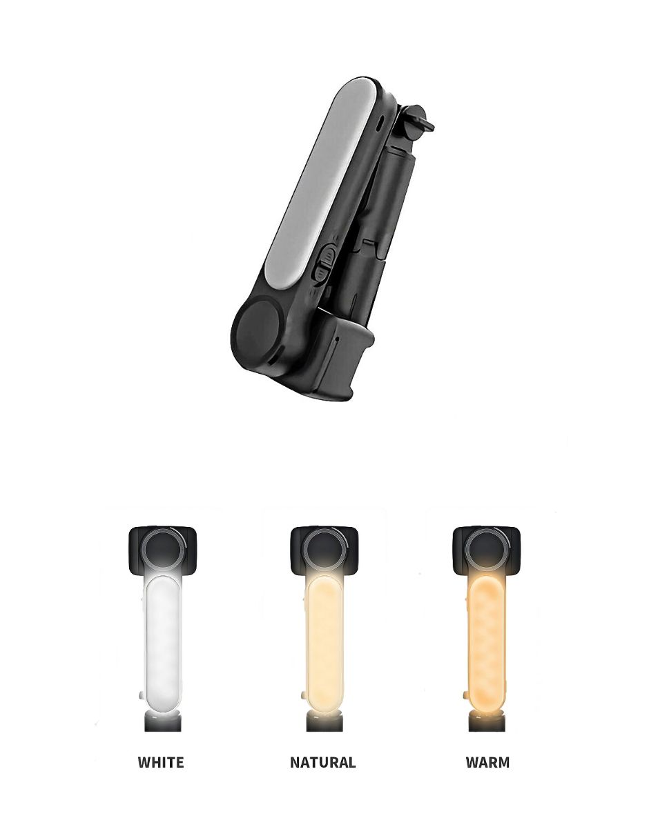 Foto 4 pulgar | Estabilizador de Celular GADGETS AND FUN color Negro para Selfies