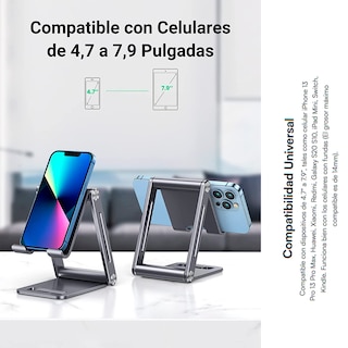 Foto 5 | Soporte para Teléfono Celular de Aluminio Ugreen Ángulo Ajustable