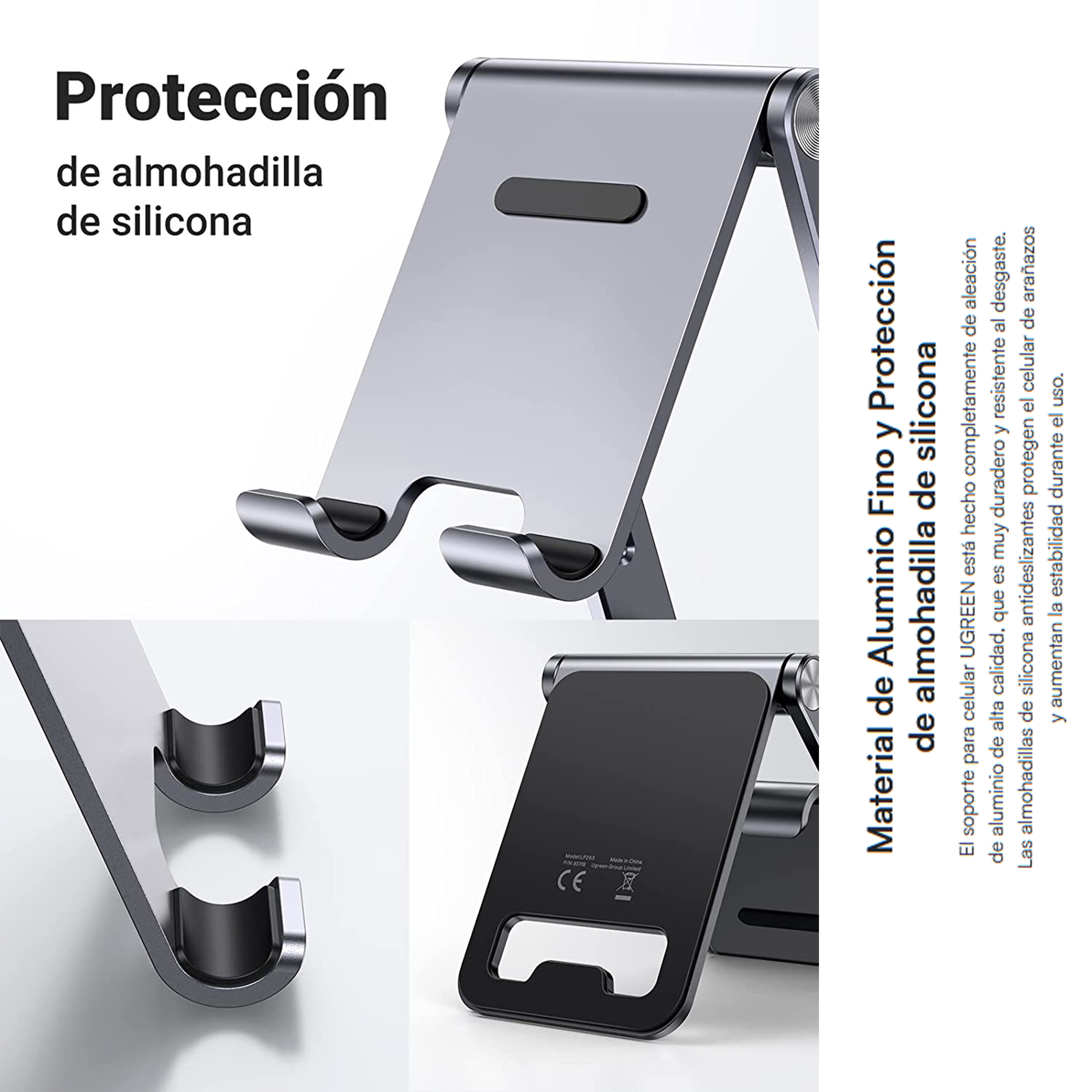 Foto 7 pulgar | Soporte para Teléfono Celular de Aluminio Ugreen Ángulo Ajustable