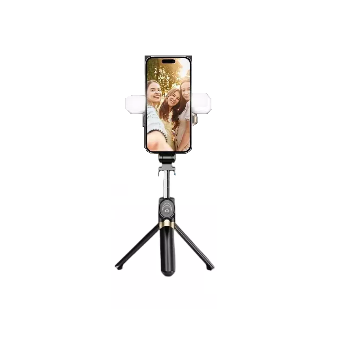 Trípode Celular Selfies Stick con Control Bluetooth 2 Luces Eo Safe Imports Esi-8906 Multicolor