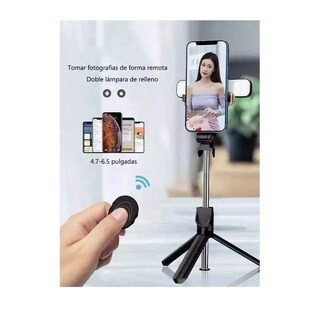 Foto 2 | Trípode Celular Selfies Stick con Control Bluetooth 2 Luces Eo Safe Imports Esi-8906 Multicolor