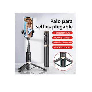 Foto 2 | Selfie Stick con Trípode Control Remoto Bluetooth Eo Safe Imports Esi-12732 Negro