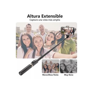 Foto 3 | Selfie Stick con Trípode Control Remoto Bluetooth Eo Safe Imports Esi-12732 Negro