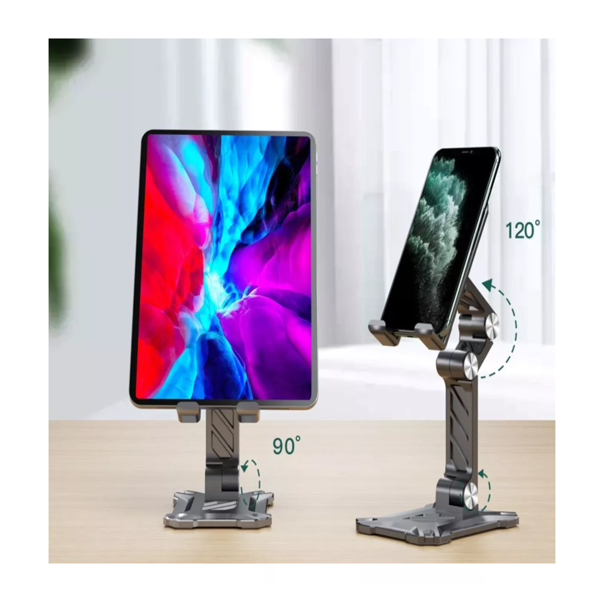 Foto 5 pulgar | Soporte Ajustable Para Teléfono Celular Para Escritorio Verde