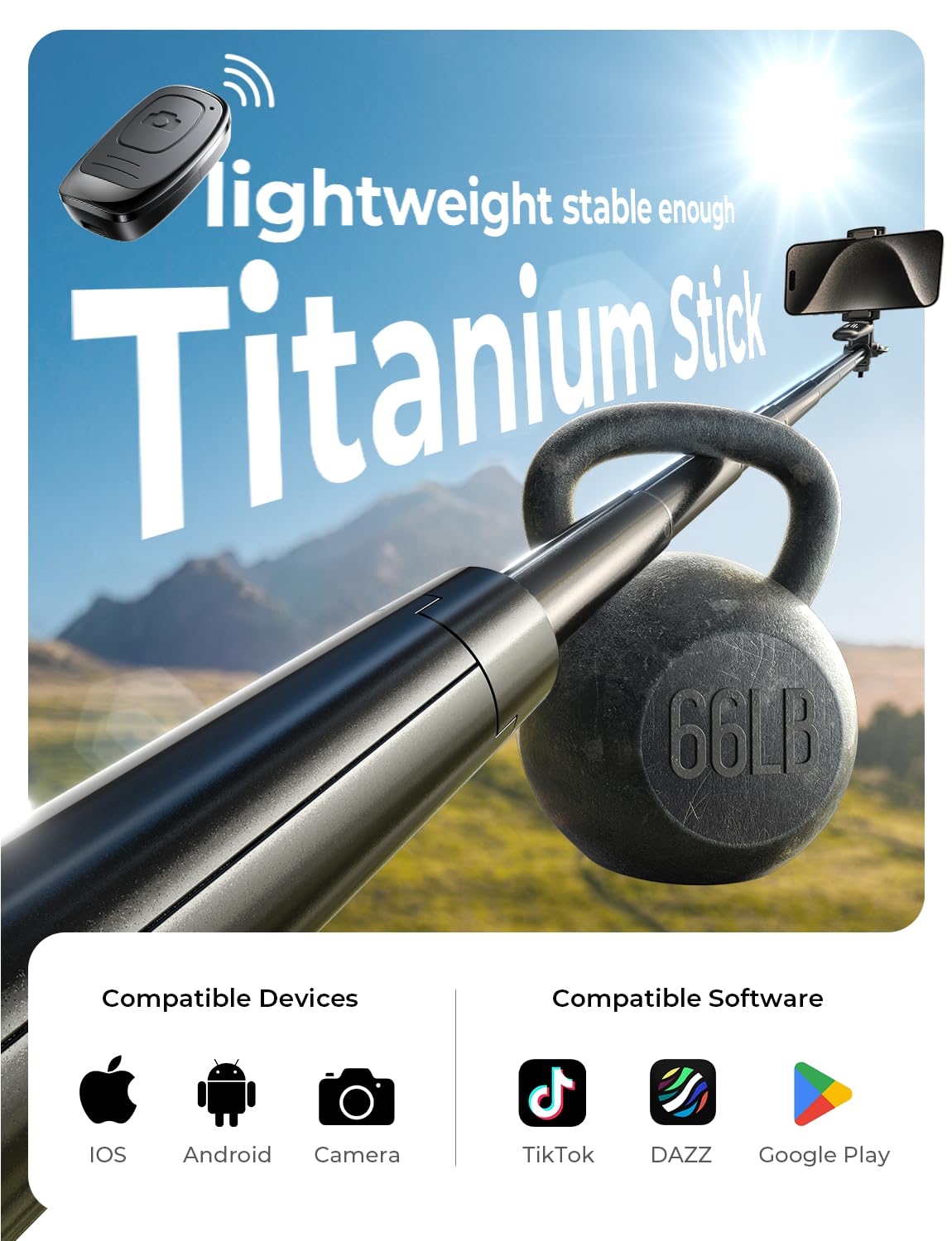 Foto 8 pulgar | Trípode Para Teléfono Celular Lisen Con Control Remoto Para Iphone Y Android - Venta Internacional.