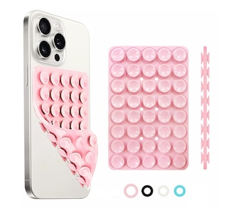 Foto 1 | Funda Ventosa De Silicona Soporte Telefono Celular Adherible Color: Rosa Wünd