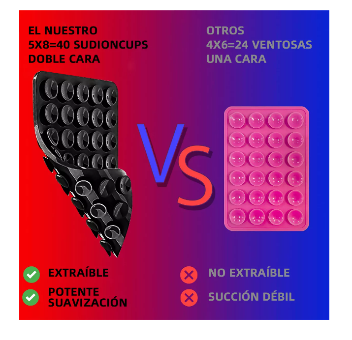Foto 3 pulgar | Funda Ventosa De Silicona Soporte Telefono Celular Adherible Color: Rosa Wünd
