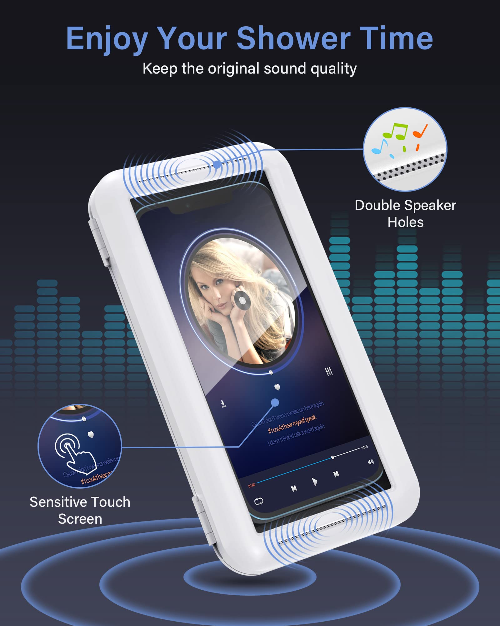 Foto 3 pulgar | Soporte de Teléfono para Ducha LC-Dolida Impermeable para iPhone 14 - Venta Internacional